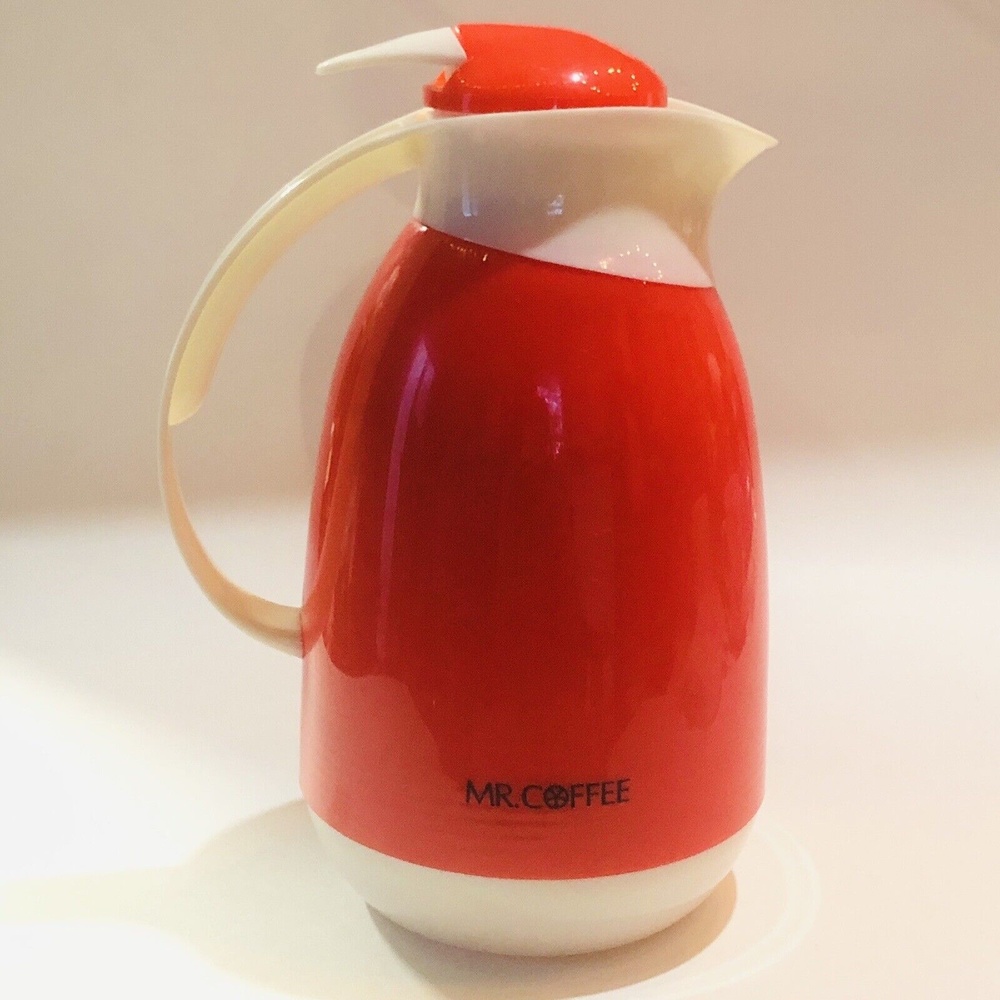 Mr. Coffee Retro Orange Aladdin Thermal Insulated Coffee Carafe Vintage